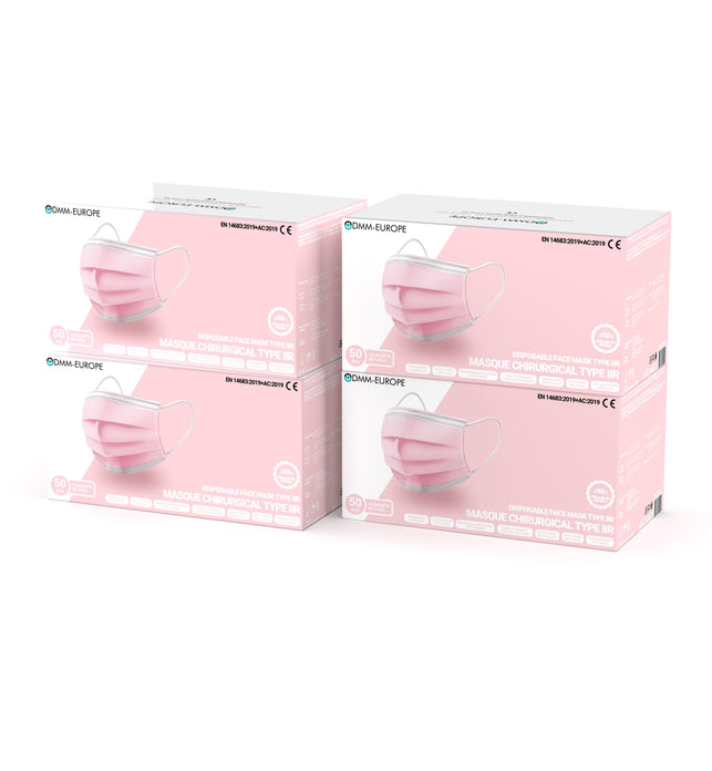 Masque chirurgical Rose - Type II - Boîte de 50 masques chirurgicaux